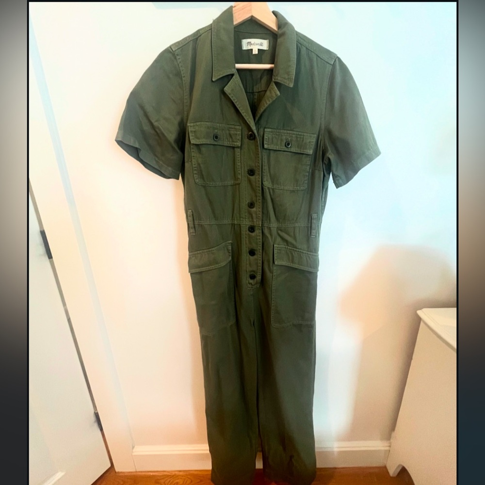 Madewell Curvy Military Jumpsuit Size M